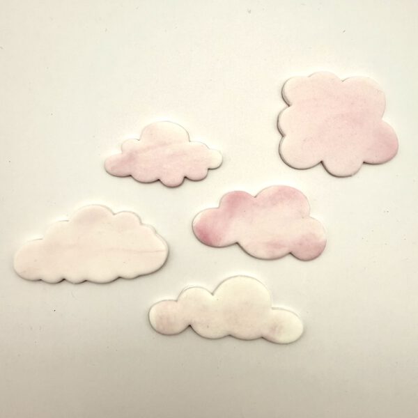Wolken Rosa-Weiss 5 Stk.